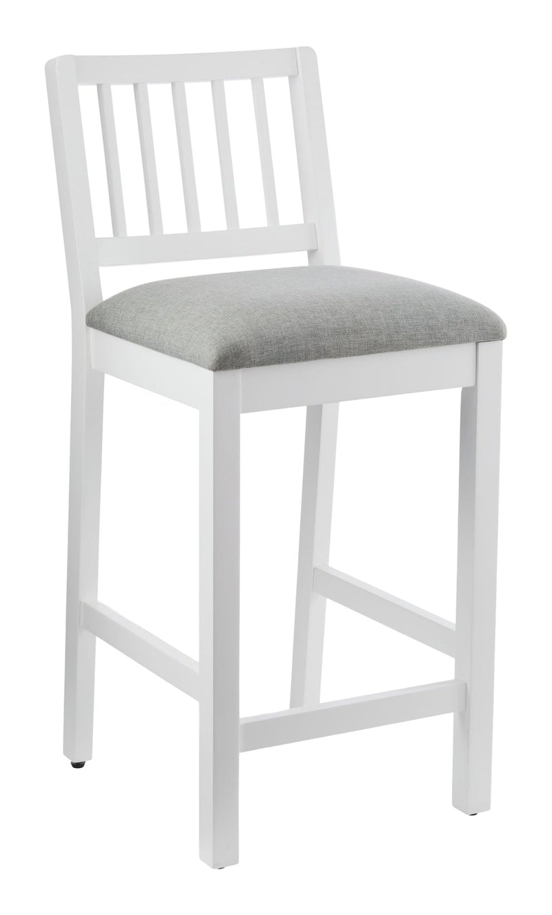 Theo Wooden Counter Stool with Footrest, White Z8169