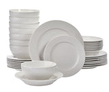 Westbrooke Stoneware Dotted Dinnerware Set, Serves 8, 32-pc, White