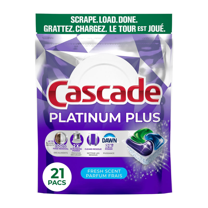 Platinum Plus ActionPacs Dishwasher Detergent Pods, Fresh, 21 Count K0190