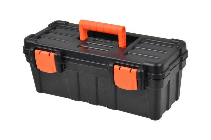 2.0 Sturdy Toolbox with Carry Tray, Black, 13-in Q9417