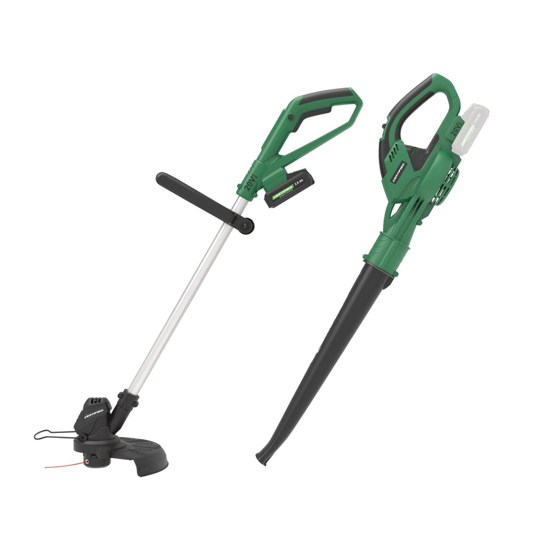 20V Cordless Line Grass Trimmer & Sweeper Combo T3828