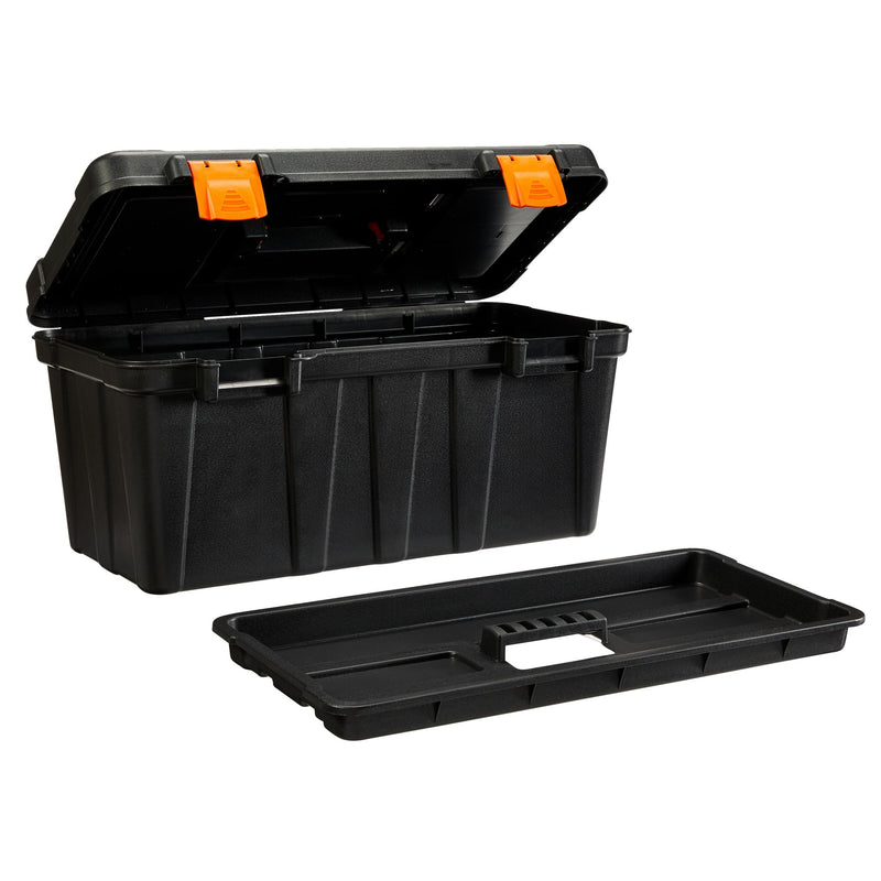 Portable Plastic Tool Box with Removable Tray, 20-in E4277