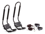 Universal J-Rack Rooftop Mount Kayak Carrier, 2 Kayak Storage Capacity, Black