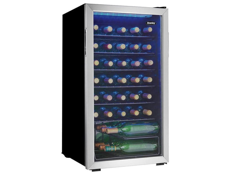 Danby 36 Bottle Free-Standing Wine Cooler in Stainless Steel (DWC036A1BSSDB-6) O7163