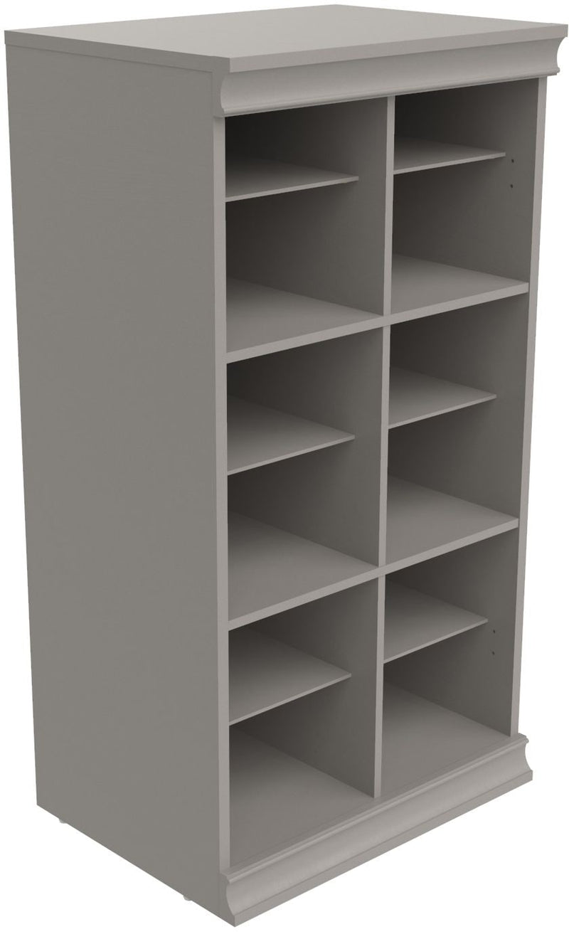 Modular Adjustable Divided Storage Shelves/Unit, Taupe J5967