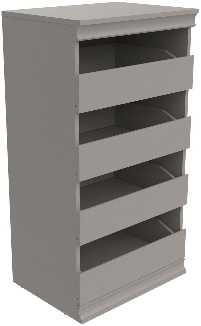 Modular Stackable 4-Drawer Closet Storage Unit, Taupe F2727