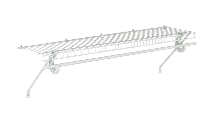Superslide Wall Shelf Kit with Installation Hardware, 4-ft x 12-in O8724