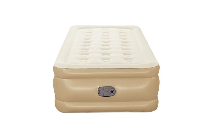GuestRest Double-High Airbed, Air Mattress with Pump, Twin H0208