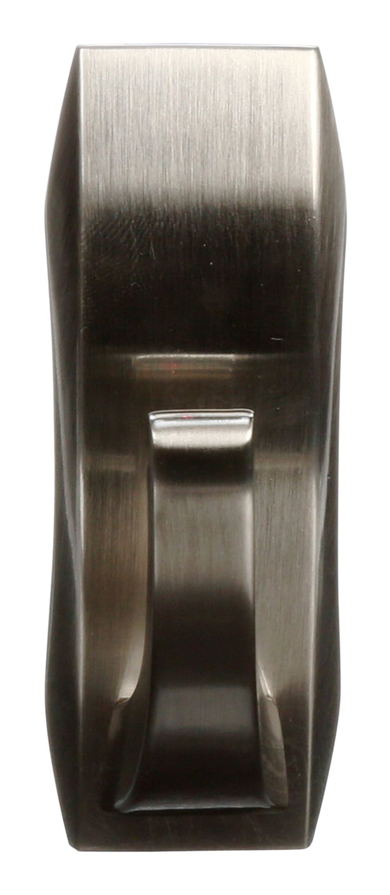 Medium Metal Décor Hook with Adhesive Strips, Brushed Nickel, 3-lbs, 1 Strip per Pack K3153