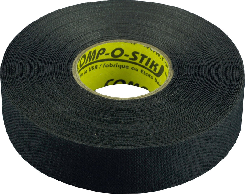 Cloth Hockey Stick Tape, Black, 24-mm x 15-m, 4-pk P9983