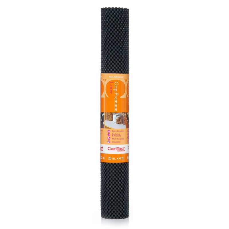 Con-Tact Grip Premium Non-Adhesive Cushioned Shelf/Drawer Liner, Black, 20-in x 4-ft B3250