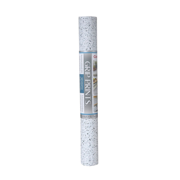 Con-Tact Grip Prints Non-Adhesive Cushioned Shelf/Drawer Liner, White Granite, 18-in x 4-ft J2315