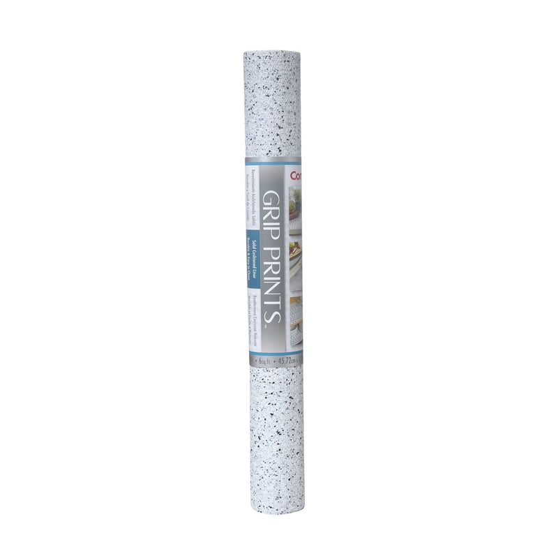 Con-Tact Grip Prints Non-Adhesive Cushioned Shelf/Drawer Liner, White Granite, 18-in x 4-ft J2315