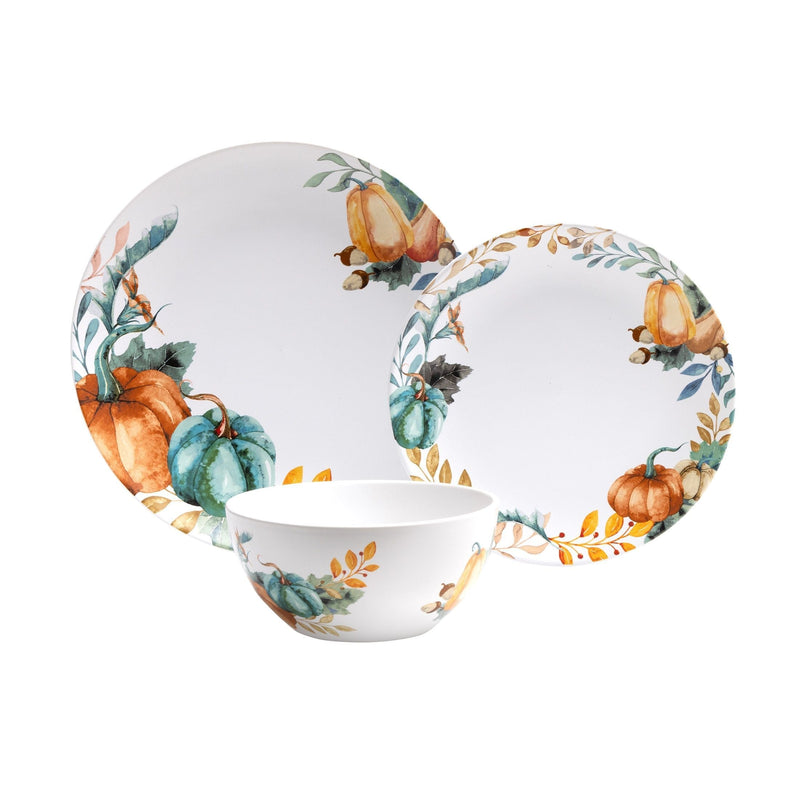 Lightweight Stoneware Harvest Dinnerware Set, Serves 4, 12-pc R7927