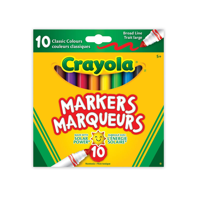Broad Line Original Marker, 10 Pieces, Multicolour W5290