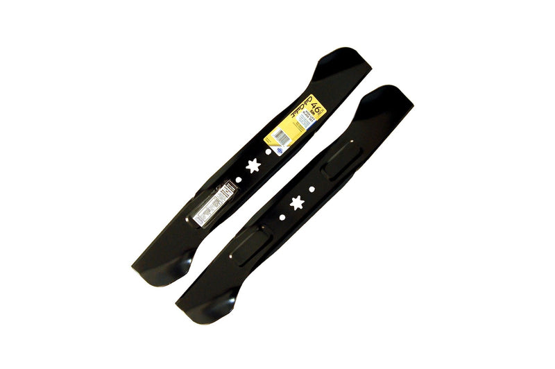 NX-15 Riding Mower 2-in-1 High-Lift Blade Set, Fits 2015 & After Models, Black, 46-in, 2-pk Q9756