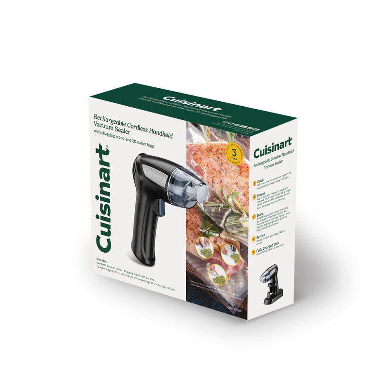 Cordless Handheld Vacuum Sealer with 20 Bags, Black O0830
