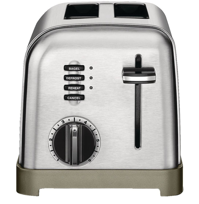 Metal Classic Toaster with 6 Settings, Stainless Steel, 2-Slices P7412