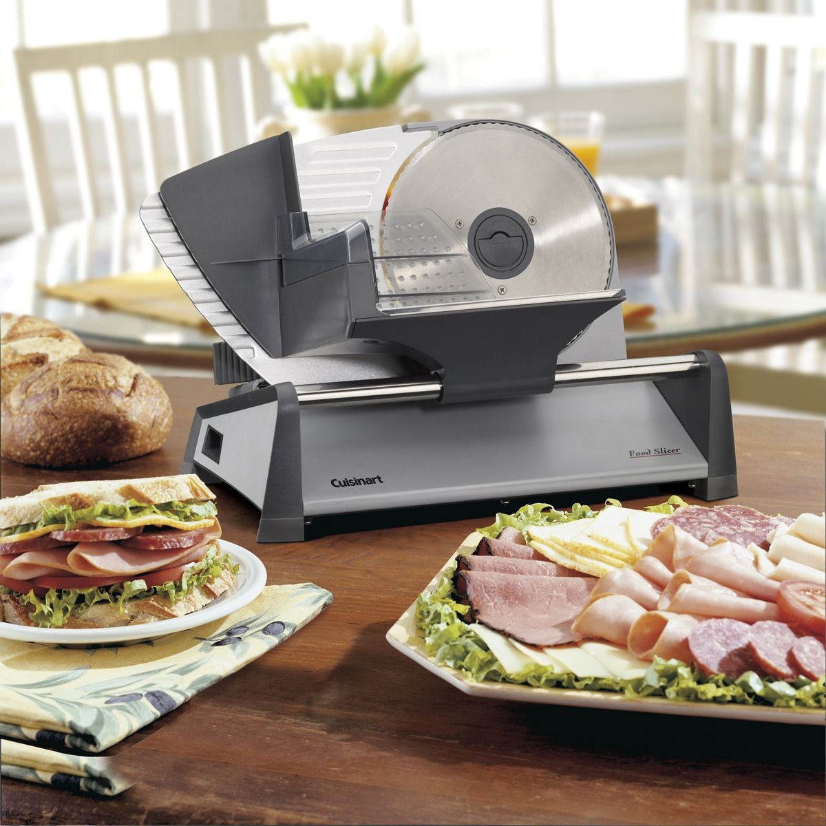 Professional Food/Meat Slicer, 7.5-in Blade, Stainless Steel