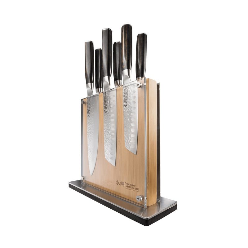 PRO DAMASHIRO EMPEROR SHI 7PC KNIFE BLOCK T4196