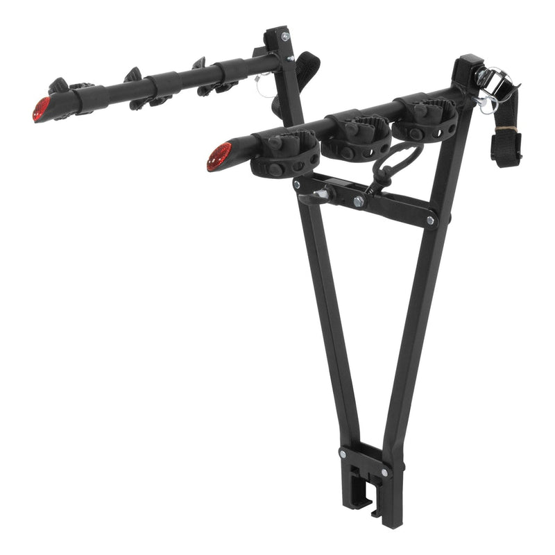 18013 Clamp-On 3-Bike Hitch Mount Bike Rack, Fits Over 2-in Receiver, Black W4095