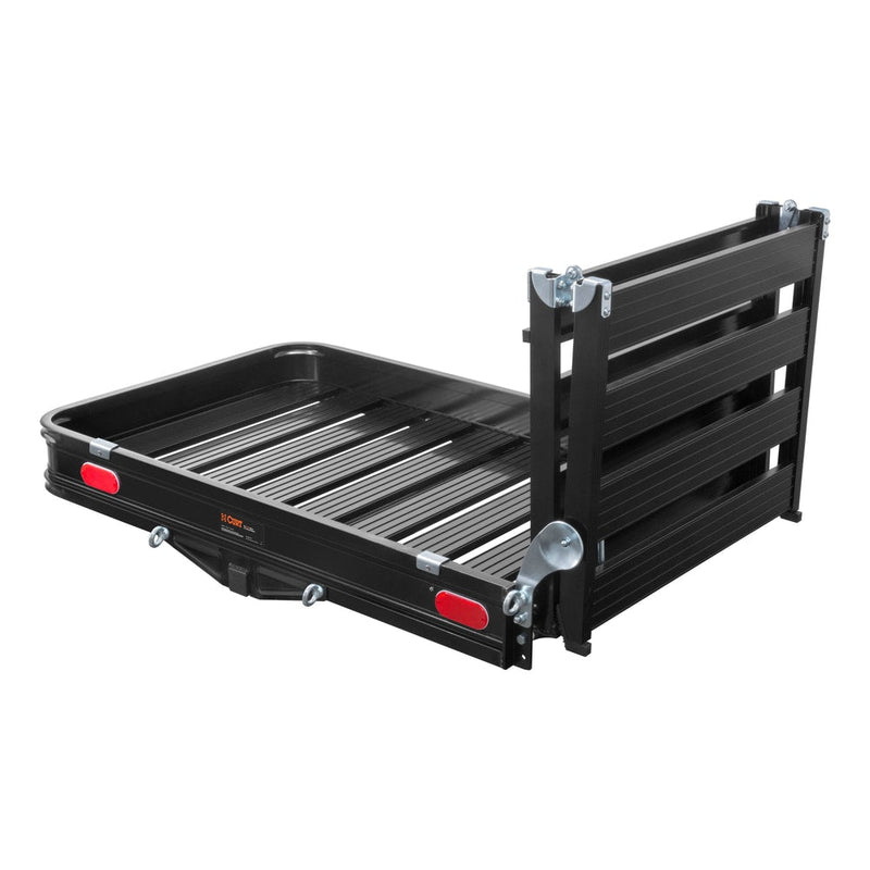 18112 Aluminum Hitch Mount Basket-Style Cargo Carrier with Ramp, Fits 2-in Receivers, 50 x 30-in P8654