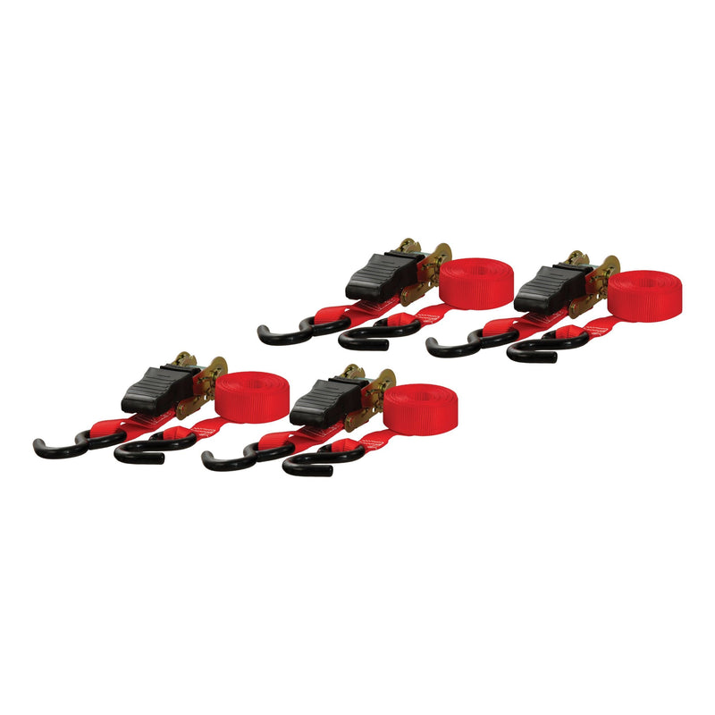 83002 16-ft Red Cargo Straps with S-Hooks (500-lb, 4-pk) O7985