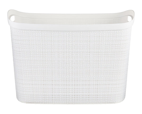 Extra Large Jute Weave Storage Basket, White Y0909