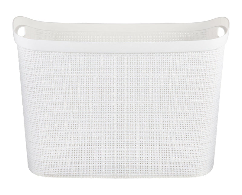 Extra Large Jute Weave Storage Basket, White Y0909