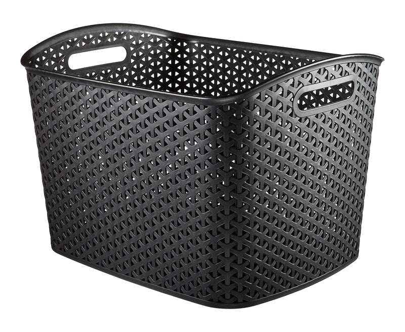 My Style Extra Large Woven Storage Basket, Black V9819