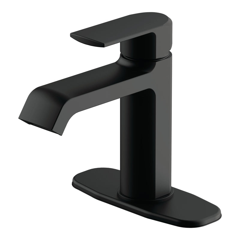 Karter 1-Handle Lavatory/Bathroom Sink Faucet, Lead-Free, Matte Black G0094
