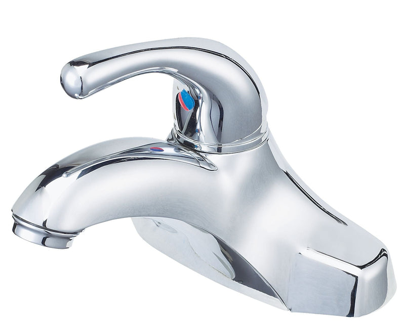 Plymouth Single Handle 4-in Centreset Bathroom Sink Faucet with Pop-Up Drain, Chrome J7217
