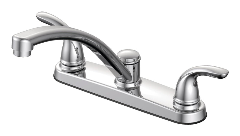 Renovate Double Handle Kitchen Faucet, Chrome W6344