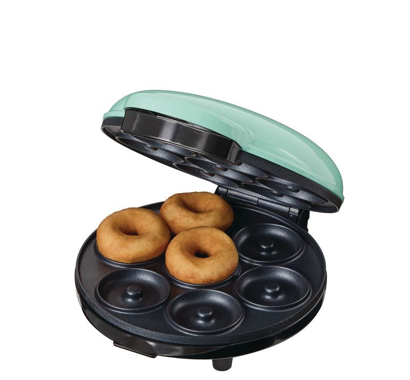 Express Mini Compact Electric Donut Maker, Non-Stick Surface, Aqua R3751