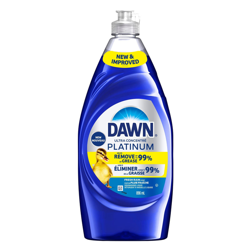 Platinum Liquid Dish Detergent, Refreshing Rain, 896-mL C3193