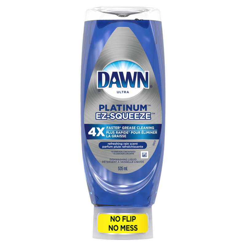 Ultra Platinum EZ-Squeeze Liquid Dish Soap, Rainshower Scent, 535-mL I8081
