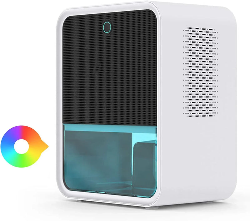 Bedroom Dehumidifier 2.2L Water Tank with Hygrometer RGB LED Light R1840