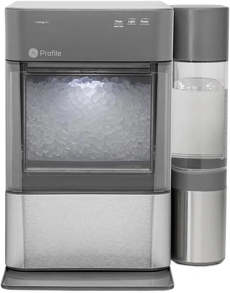 GE Profile Opal 2.0 XL with 1 Gallon Tank, Chewable Crunchable Countertop Nugget Ice Maker, Scoop included, 38 lbs in 24 hours, Pellet Ice Machine with WiFi & Smart Connected, Stainless Steel S4051