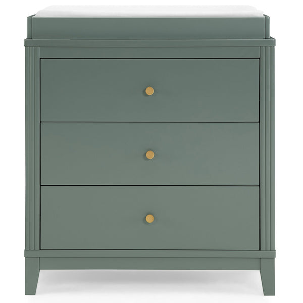 Eloise 3-Drawer Dresser with Changing Top, Grassy Glen T1422