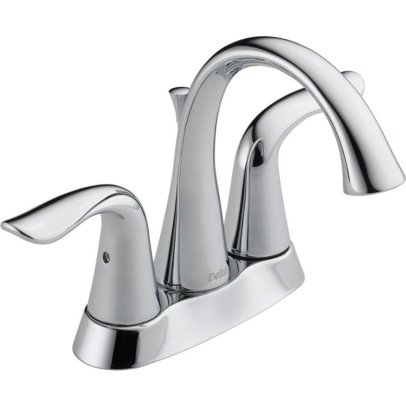 Faucet Lahara Double Handle 4-in Centerset Bathroom Sink Faucet with Pop-up Drain, Assorted Finishes V4776