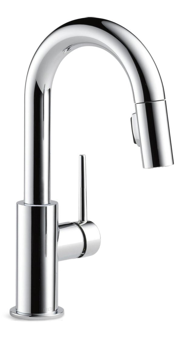 Faucet Trinsic Single Handle High Arc Pull Down Bar/Prep Kitchen Faucet, Assorted Finishes U9039
