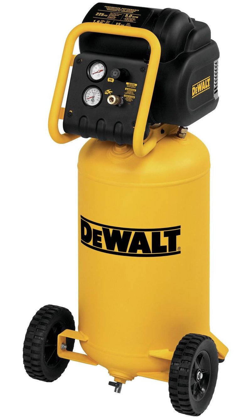 D55168 15-Gallon Oil-Free Portable Workshop Vertical Air Compressor, 225 PSI O0411