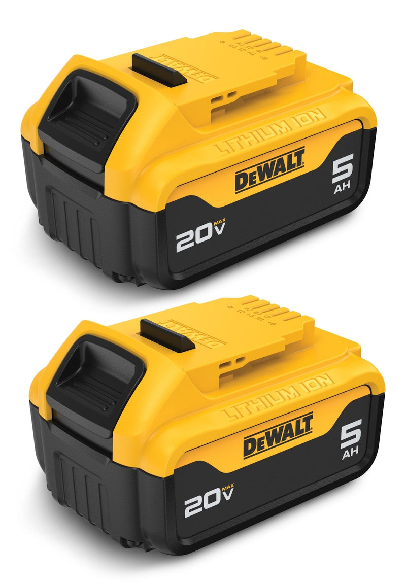 DCB205-2 20V MAX Lithium-Ion 5.0Ah Battery Pack with LED Fuel Gauge, 2-pk R1608