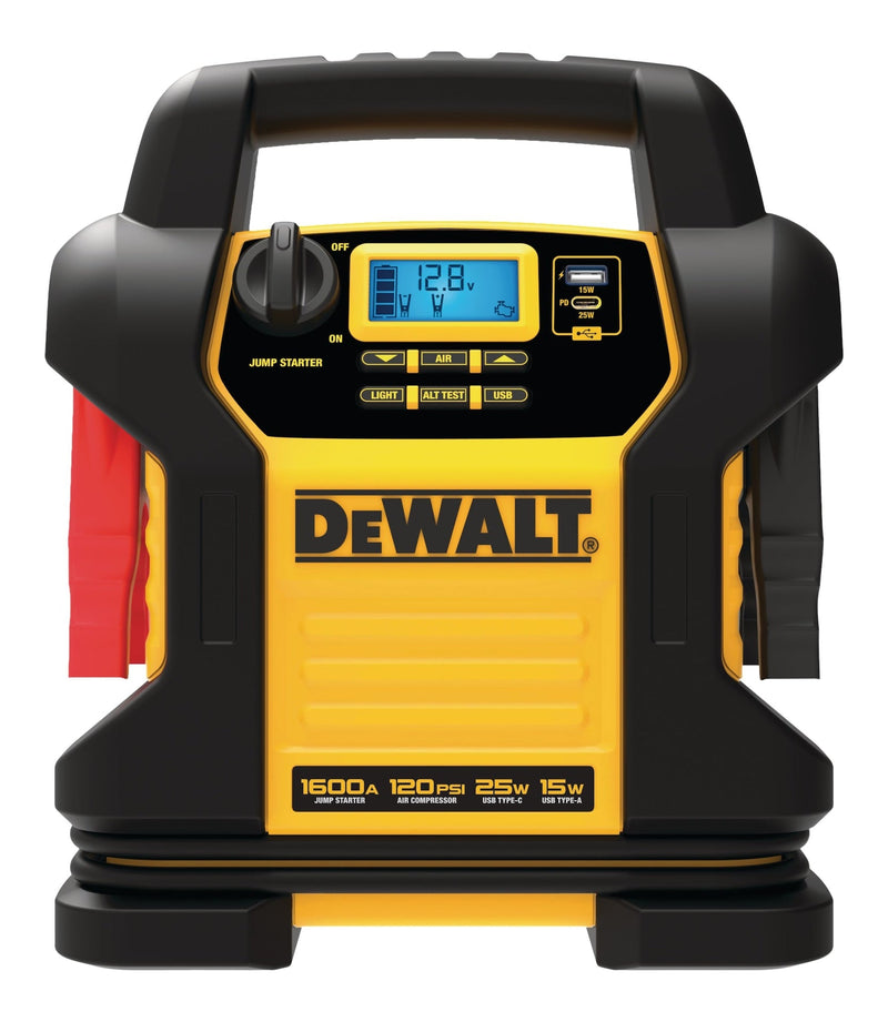 DXAEJ14CA Booster Pack/Jump Starter, With Auto-Stop Digital Air Compressor, 1600 Peak Amp, 12V D4154