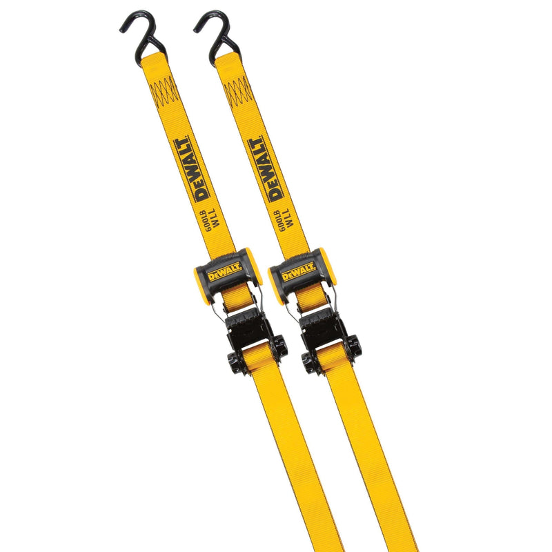 DXBC18002 1,800-lb Ratchet Tie-Down Straps, 1.25-in x 12-ft, 2-pk U5200