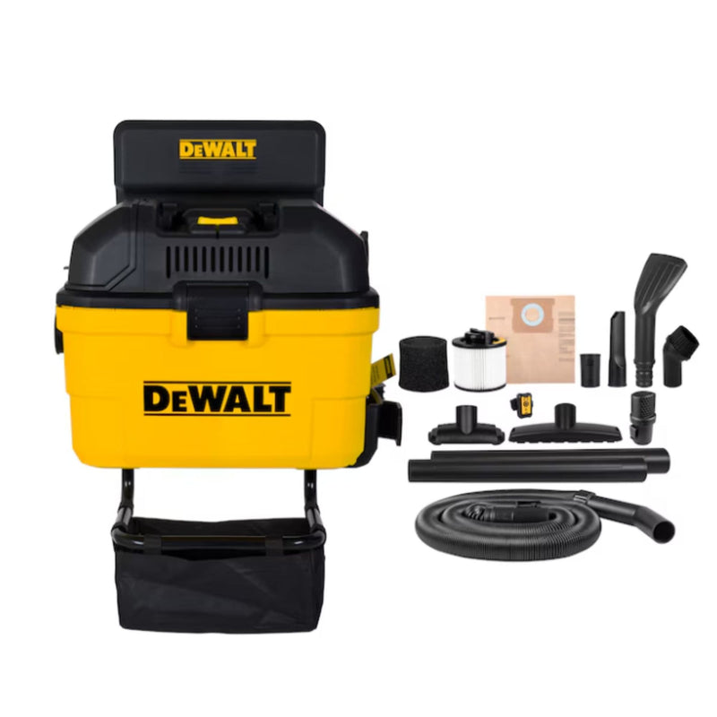 DXV06G Wall-Mount Wet/Dry Vacuum with 5 Peak Horsepower Motor, 23-L D7506
