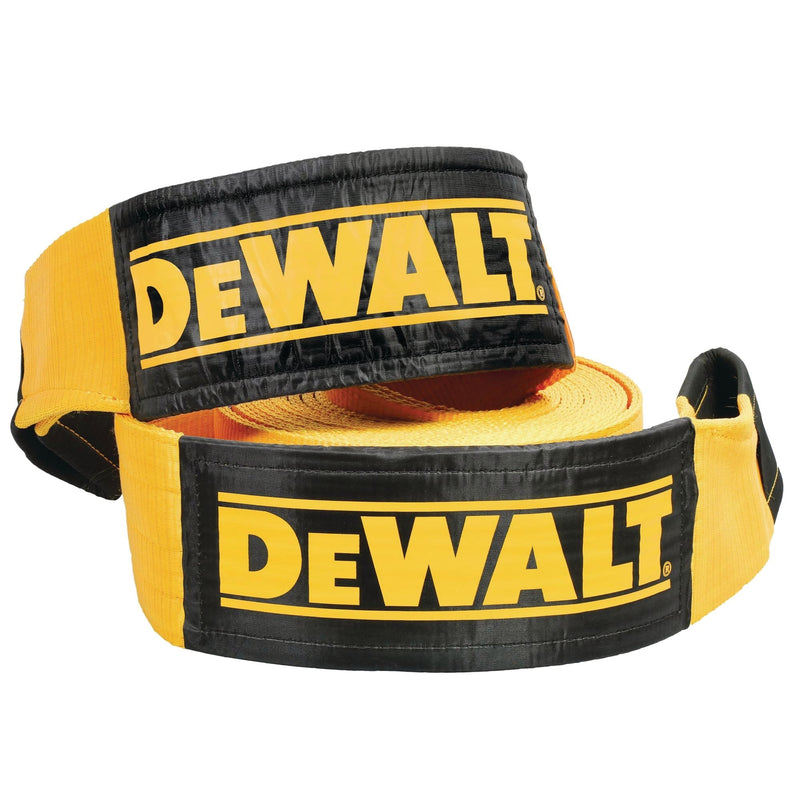 Heavy-Duty 75000-lb Break Strength Looped End Recovery Strap, Yellow, 6-in x 30-ft B6236