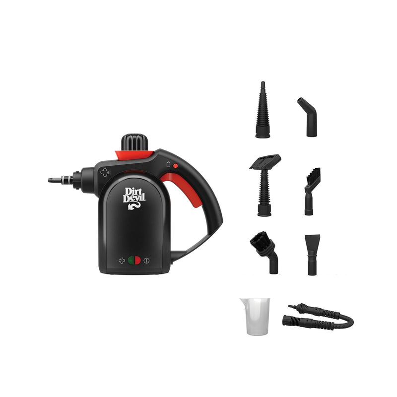 Dirt Devil Handheld Portable Steam Cleaner, Multi-surface, 7-in-1 Specialized Attachment Kit P1191