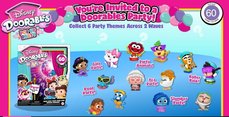 Doorables Pop Up Party Multi Peek for Ages 5+, Assorted Figures I9430