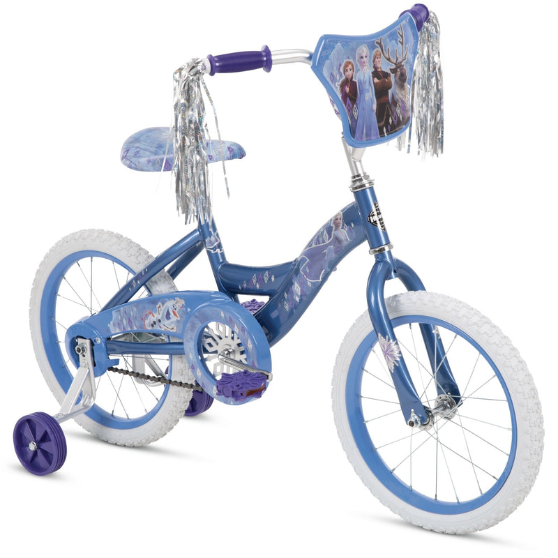 Frozen Kids' Bike, 16-in Wheel, Ice Blue/White X2146